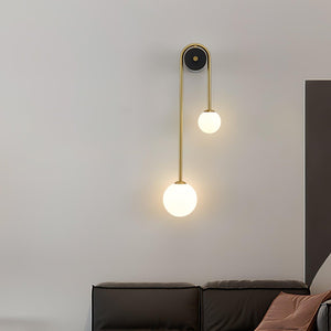 Curved Globe Wall Sconce