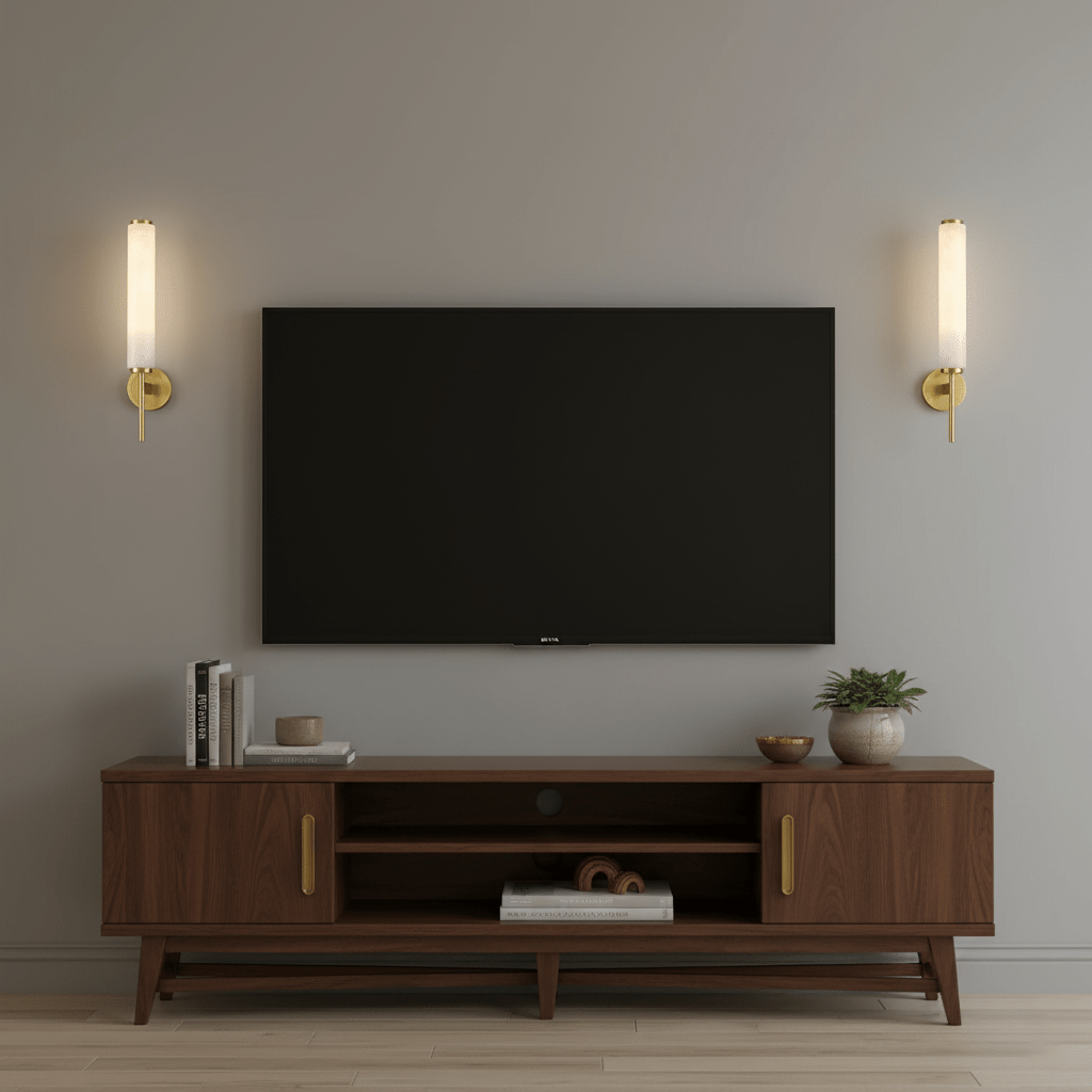 Alabaster Column Sconce