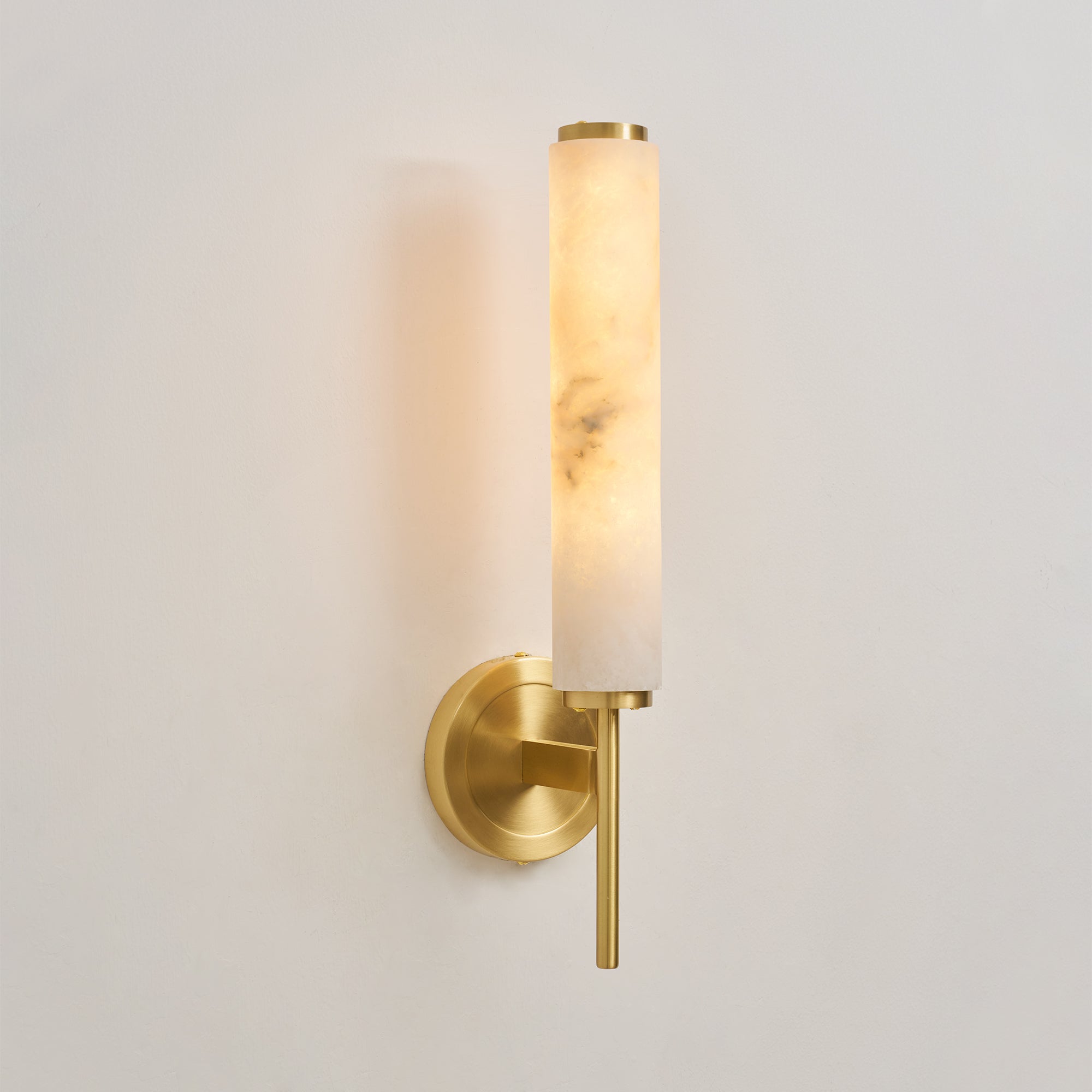 Alabaster Column Sconce