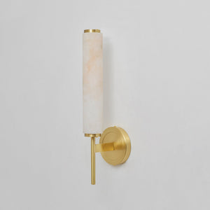 Alabaster Column Sconce