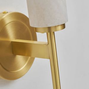 Alabaster Column Sconce