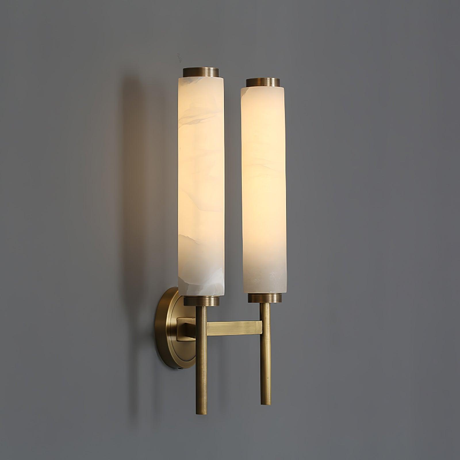 Alabaster Column Sconce