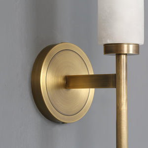 Alabaster Column Sconce