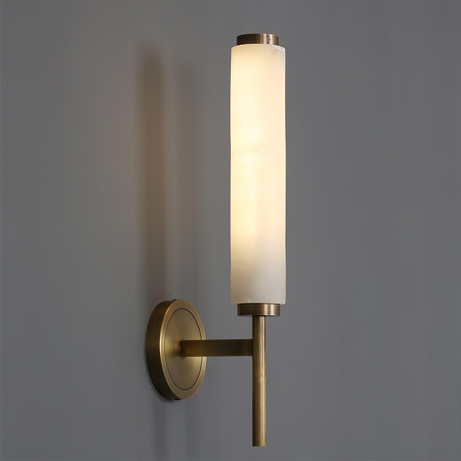 Alabaster Column Sconce