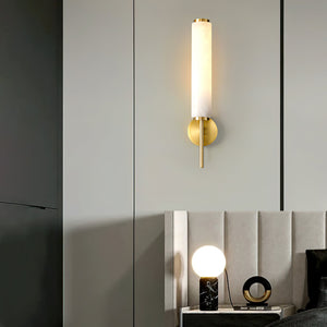 Alabaster Column Sconce