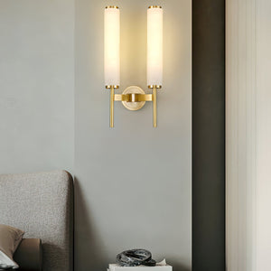 Alabaster Column Sconce