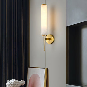 Alabaster Column Sconce