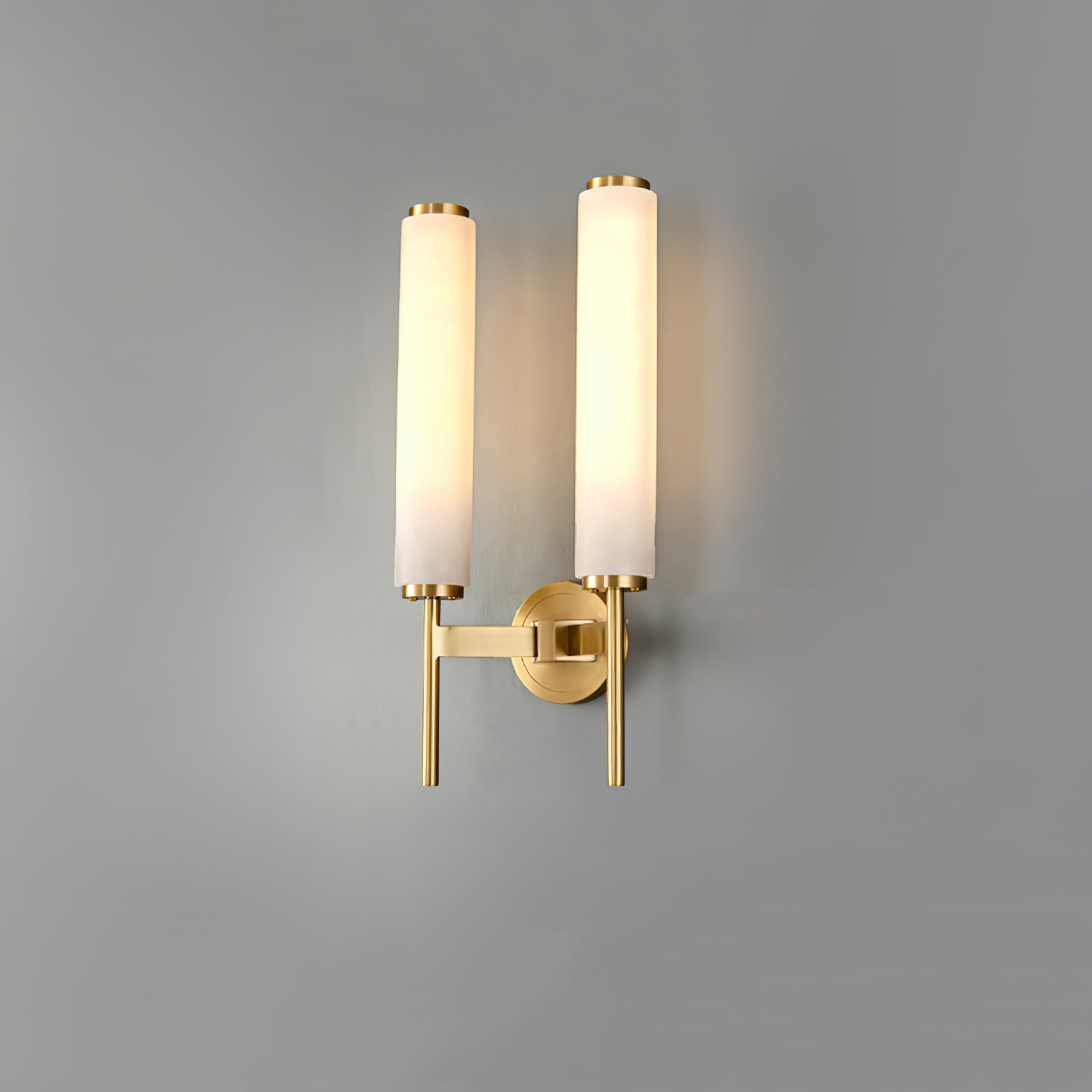 Alabaster Column Sconce