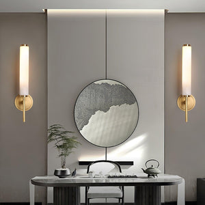 Alabaster Column Sconce