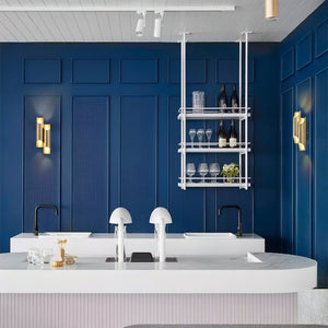 Dual Cylinder Brass Sconce