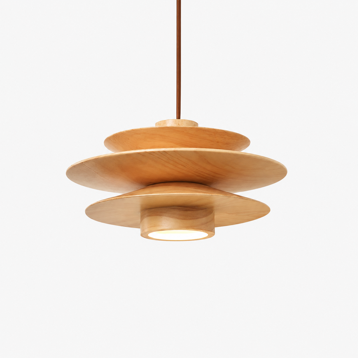 Tiered Wood Pendant