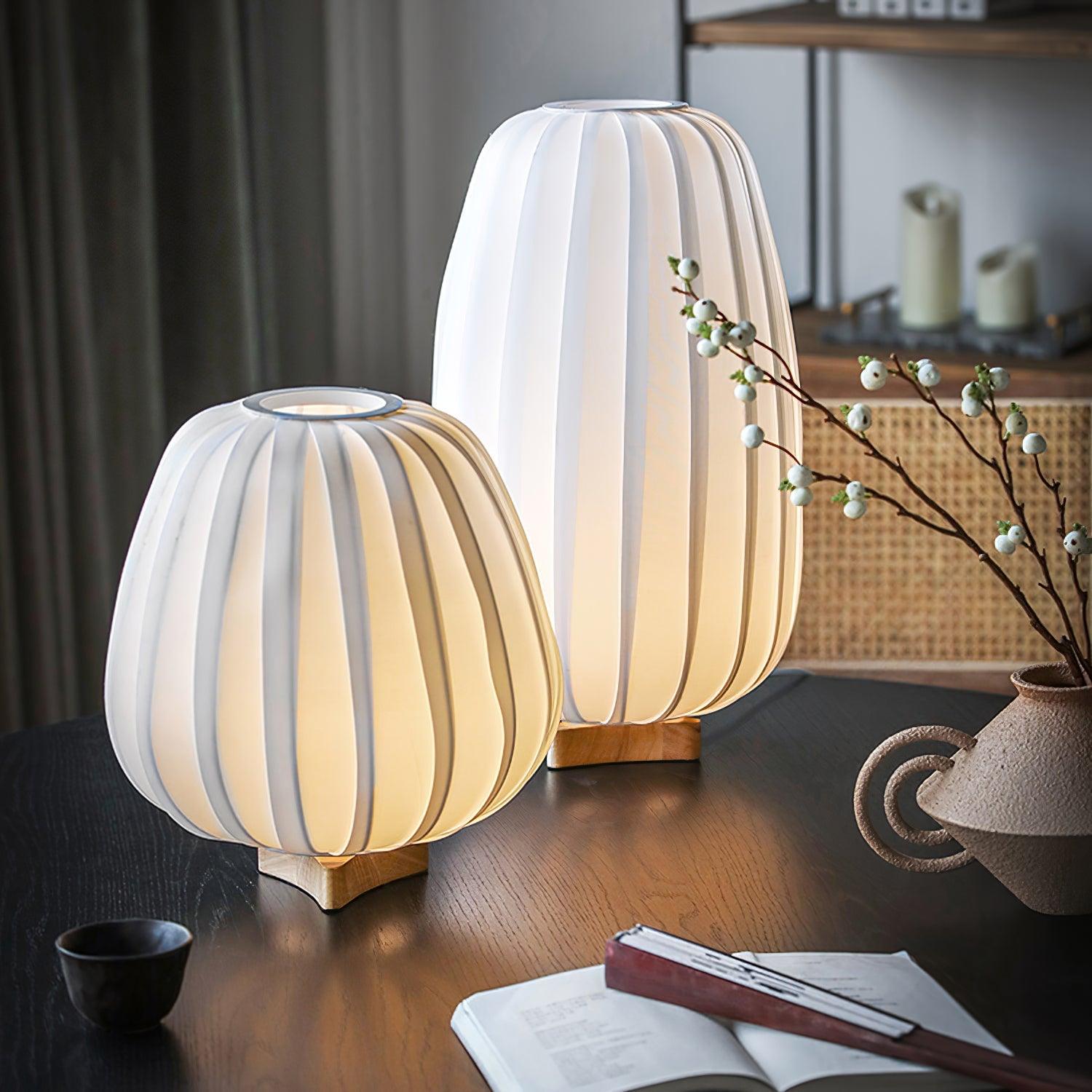 Ribbed Glow Table Lamp