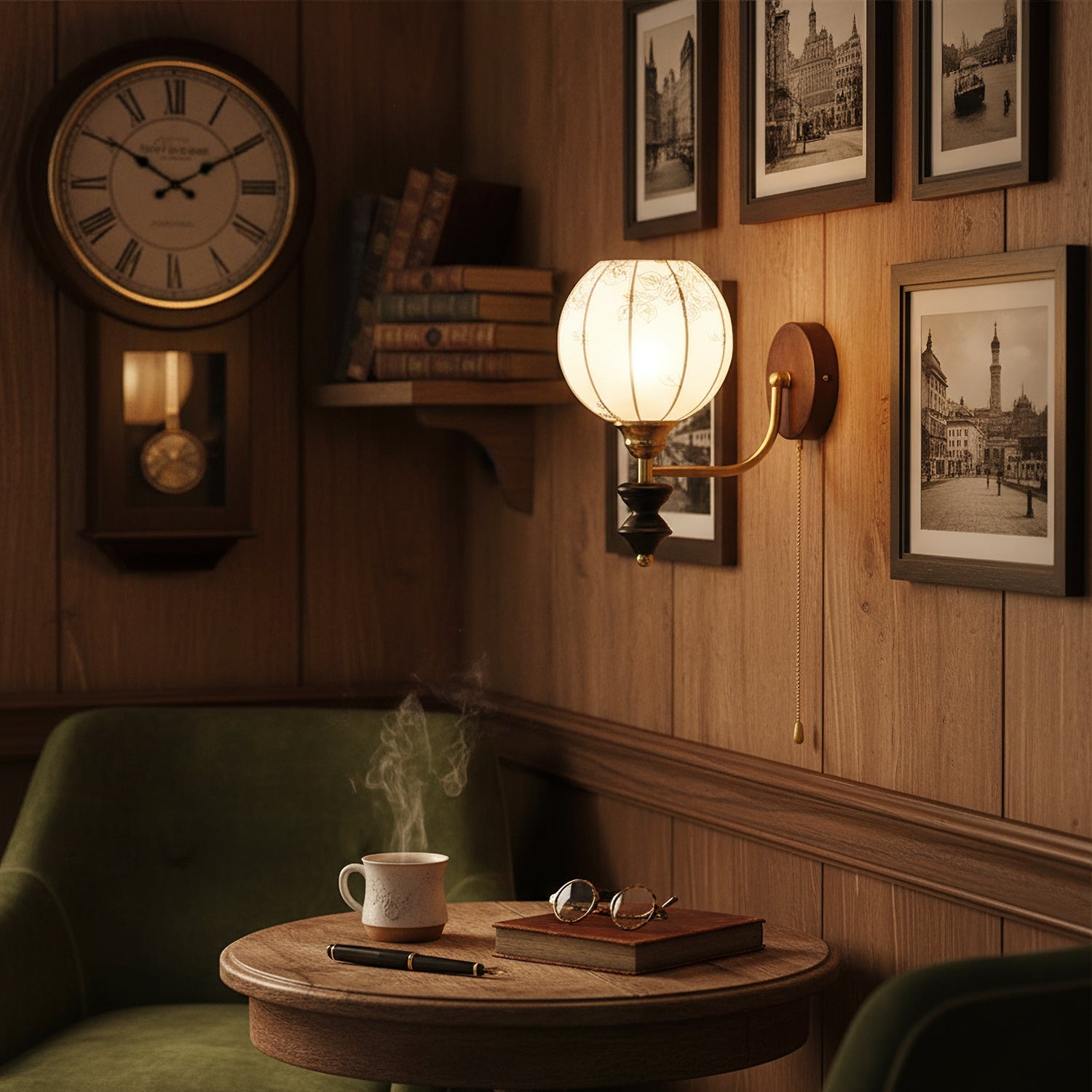 Pleated Vintage Wall Sconce