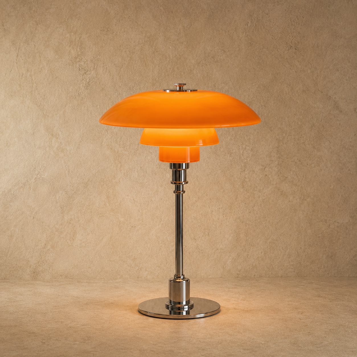 Amber Mushroom Lamp