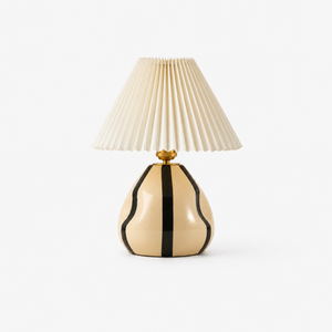 Pleated Ceramic Table Lamp