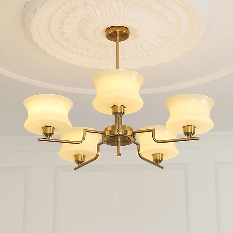 Cascading Glass Arm Chandelier