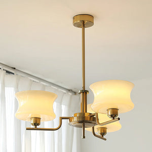 Cascading Glass Arm Chandelier