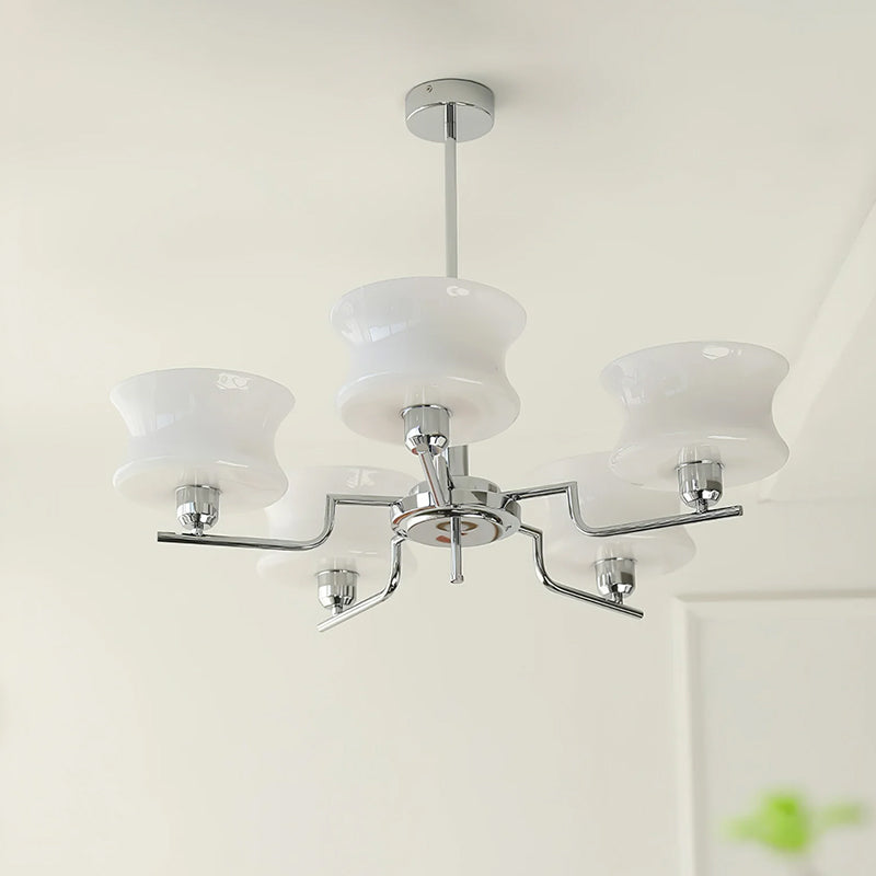 Cascading Glass Arm Chandelier