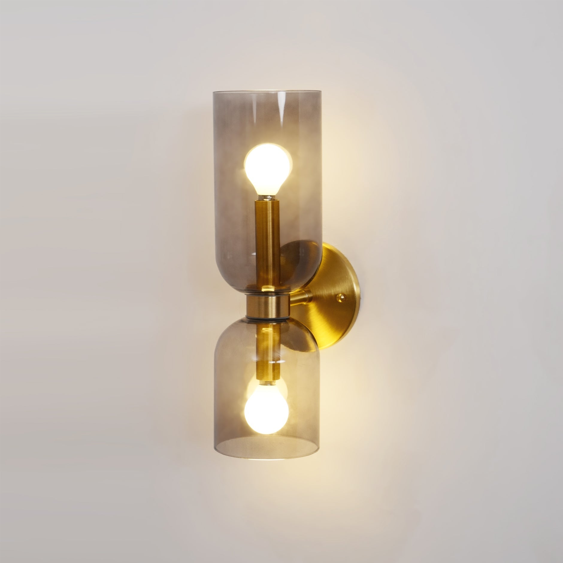 Dual Glass Wall Sconce
