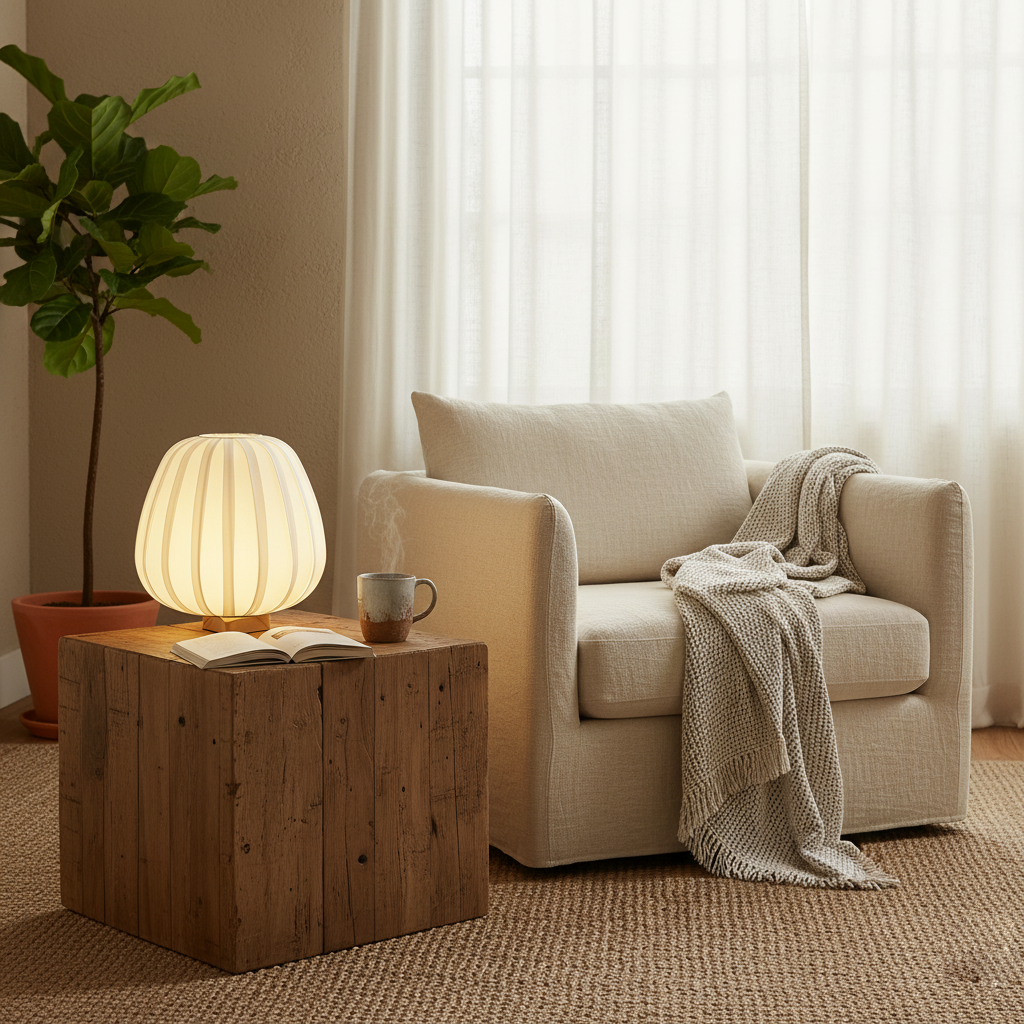 Ribbed Glow Table Lamp