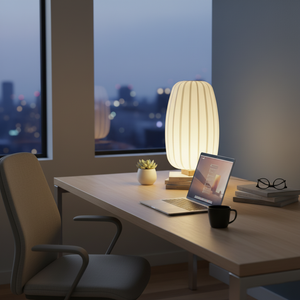 Ribbed Glow Table Lamp