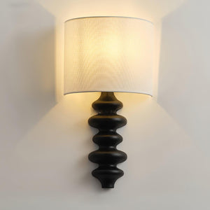 Sculpted Wood Sconce