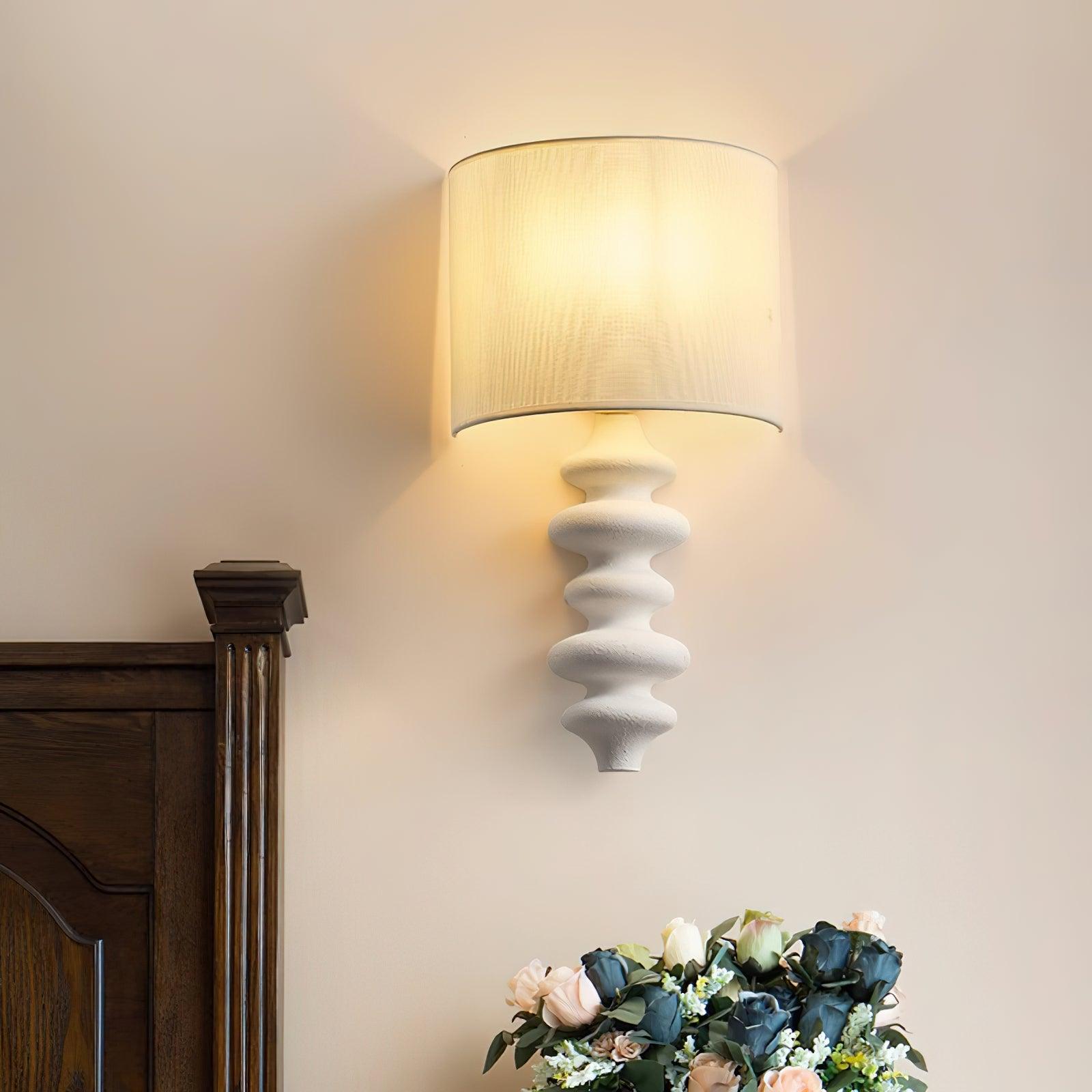 Sculpted Wood Sconce