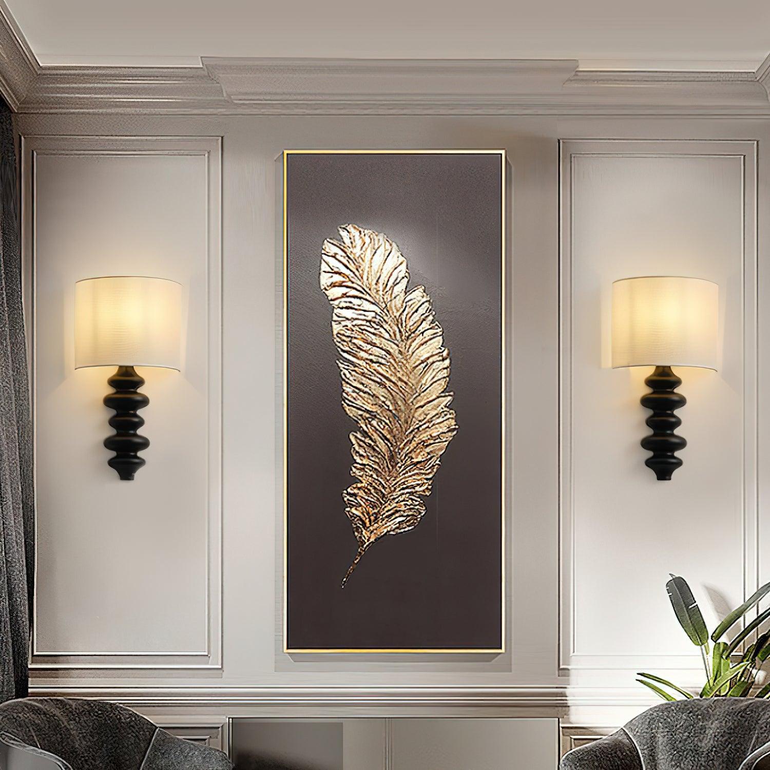 Sculpted Wood Sconce