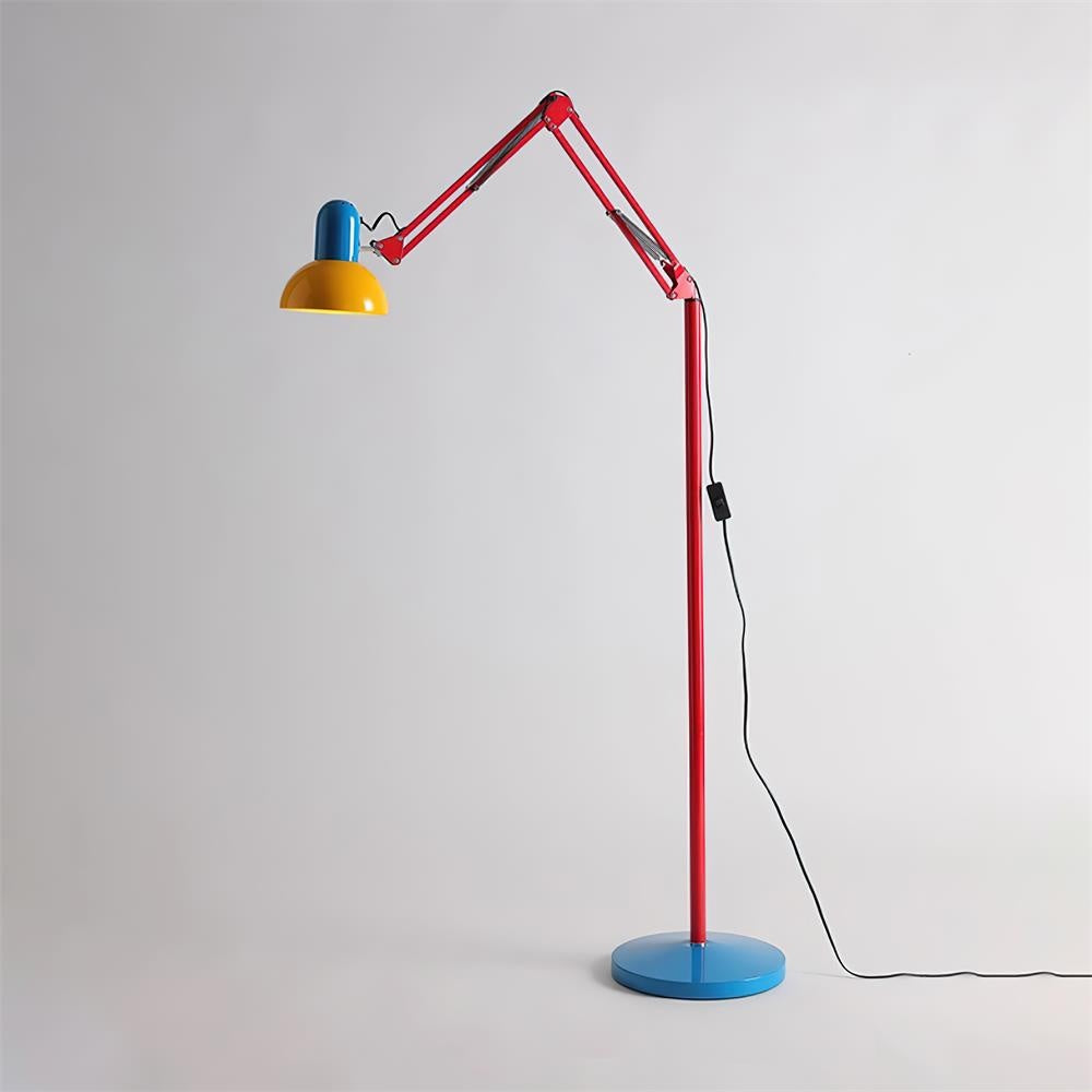 Soliva Geometric Floor Lamp - Yellow & Blue & Red