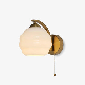 Scalloped Glass Wall Sconce