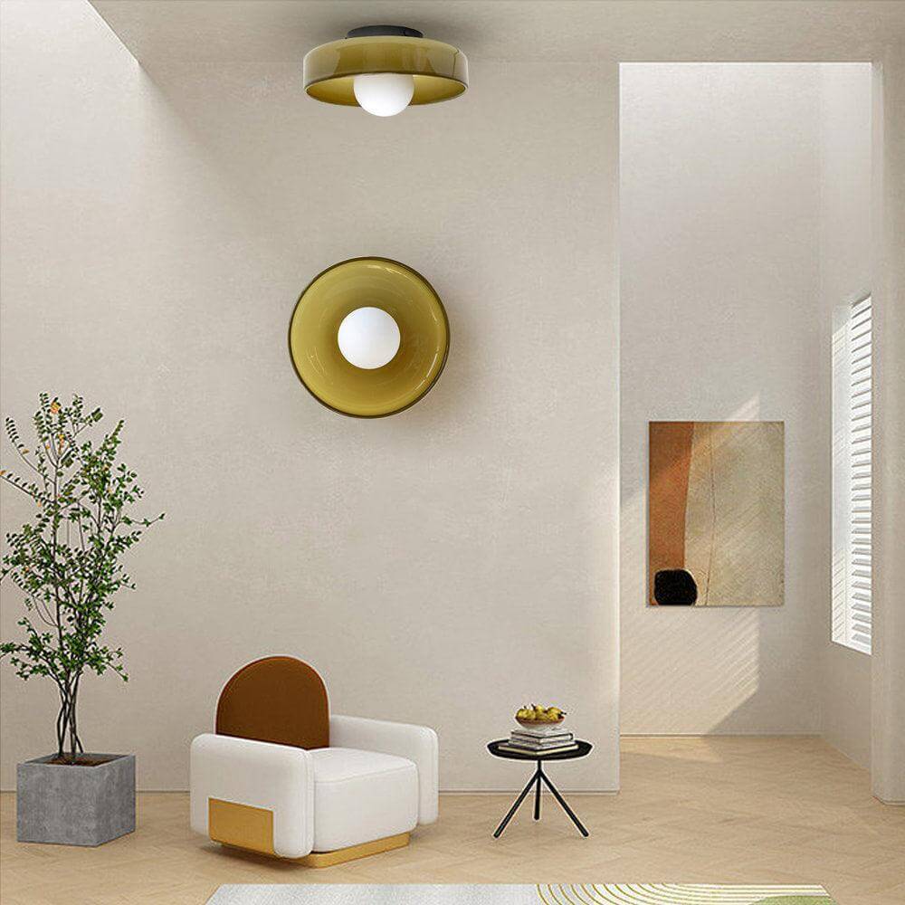 Nested Globe Flush Light