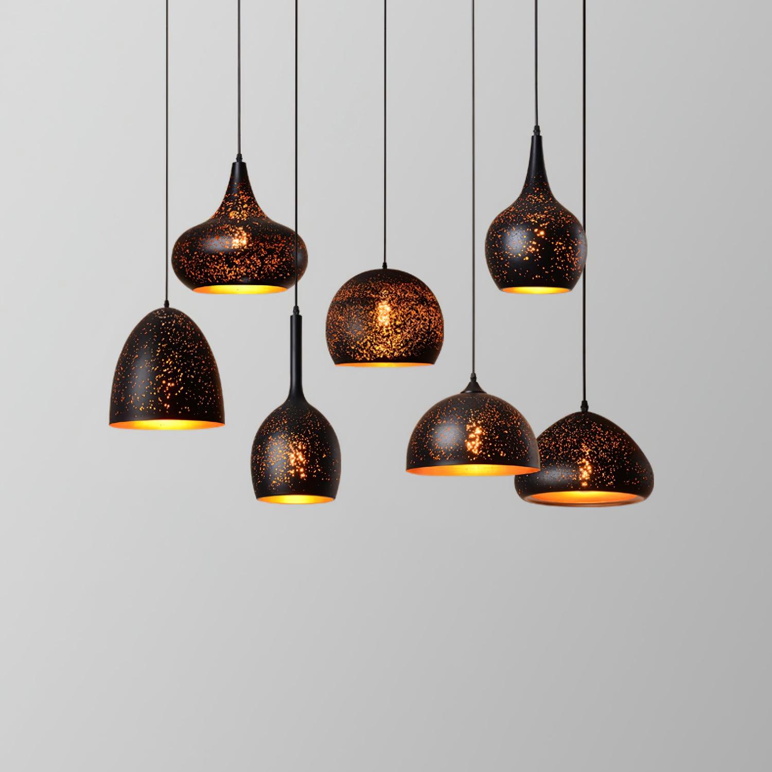 Perforated Ember Pendant