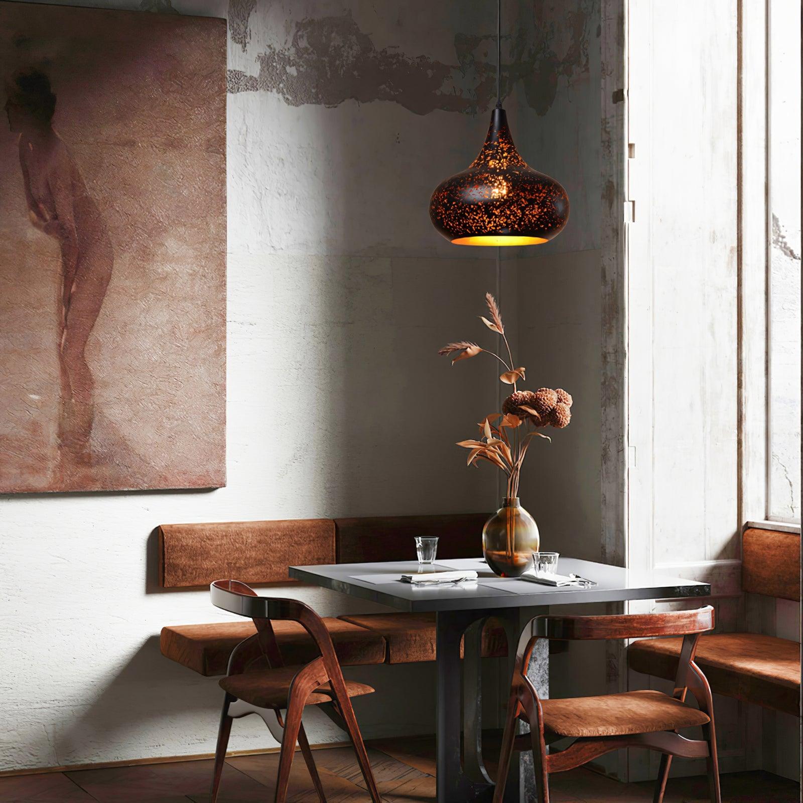 Perforated Ember Pendant