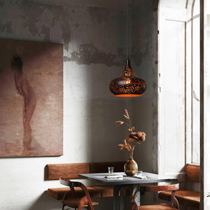 Perforated Ember Pendant