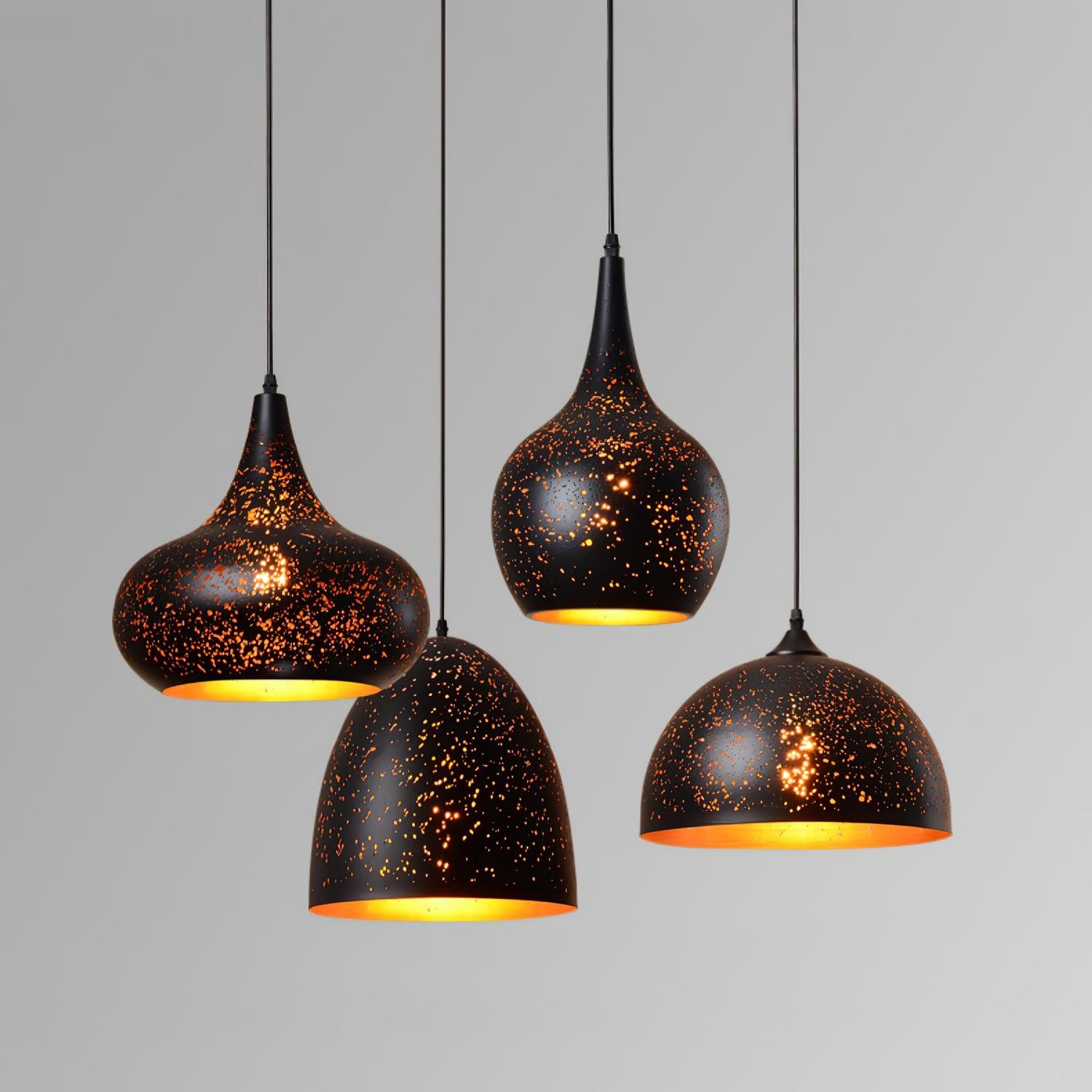 Perforated Ember Pendant