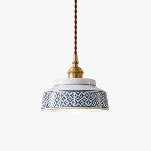 Glazed Ceramic Dome Pendant