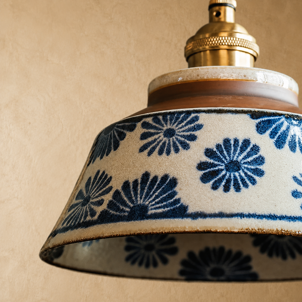Blue Floral Pendant
