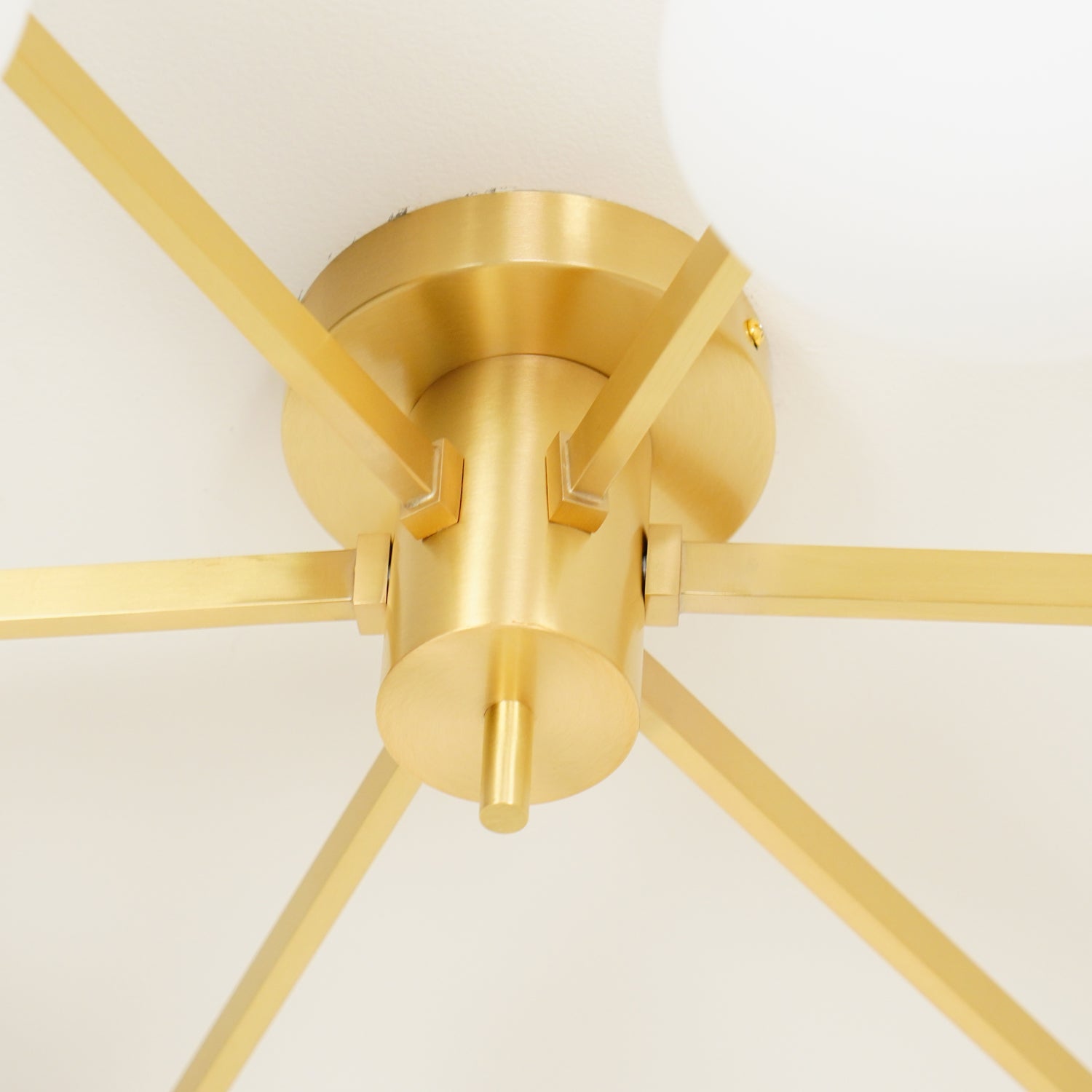 Brass Halo Chandelier