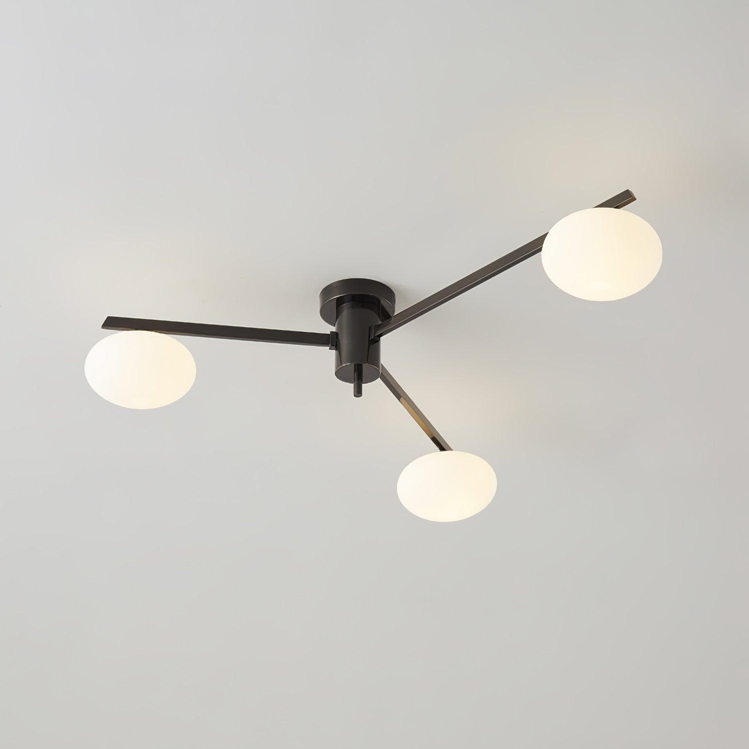 Brass Halo Chandelier