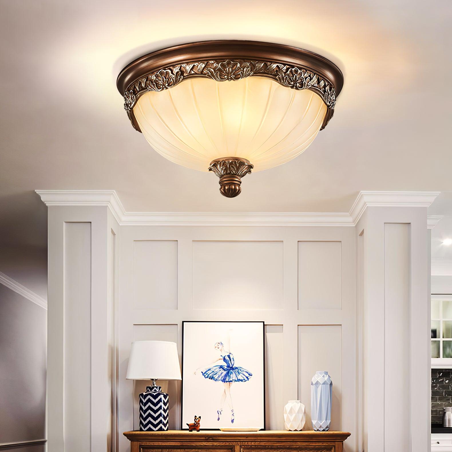 Bronze Glow Flush Light