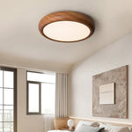 Walnut Grain Flush Light