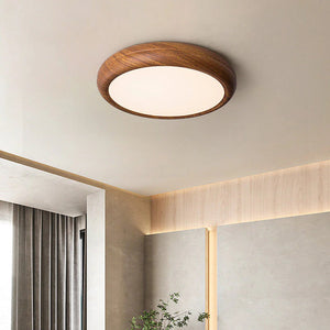 Walnut Grain Flush Light