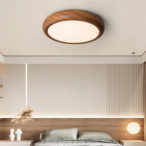 Walnut Grain Flush Light