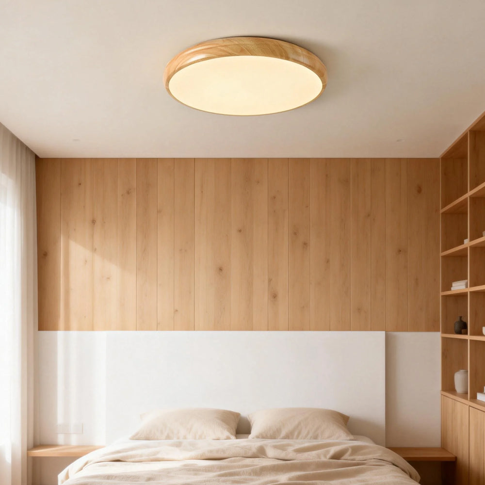 Walnut Grain Flush Light