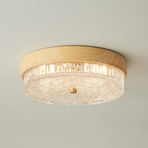 Walnut Glow Flush Mount