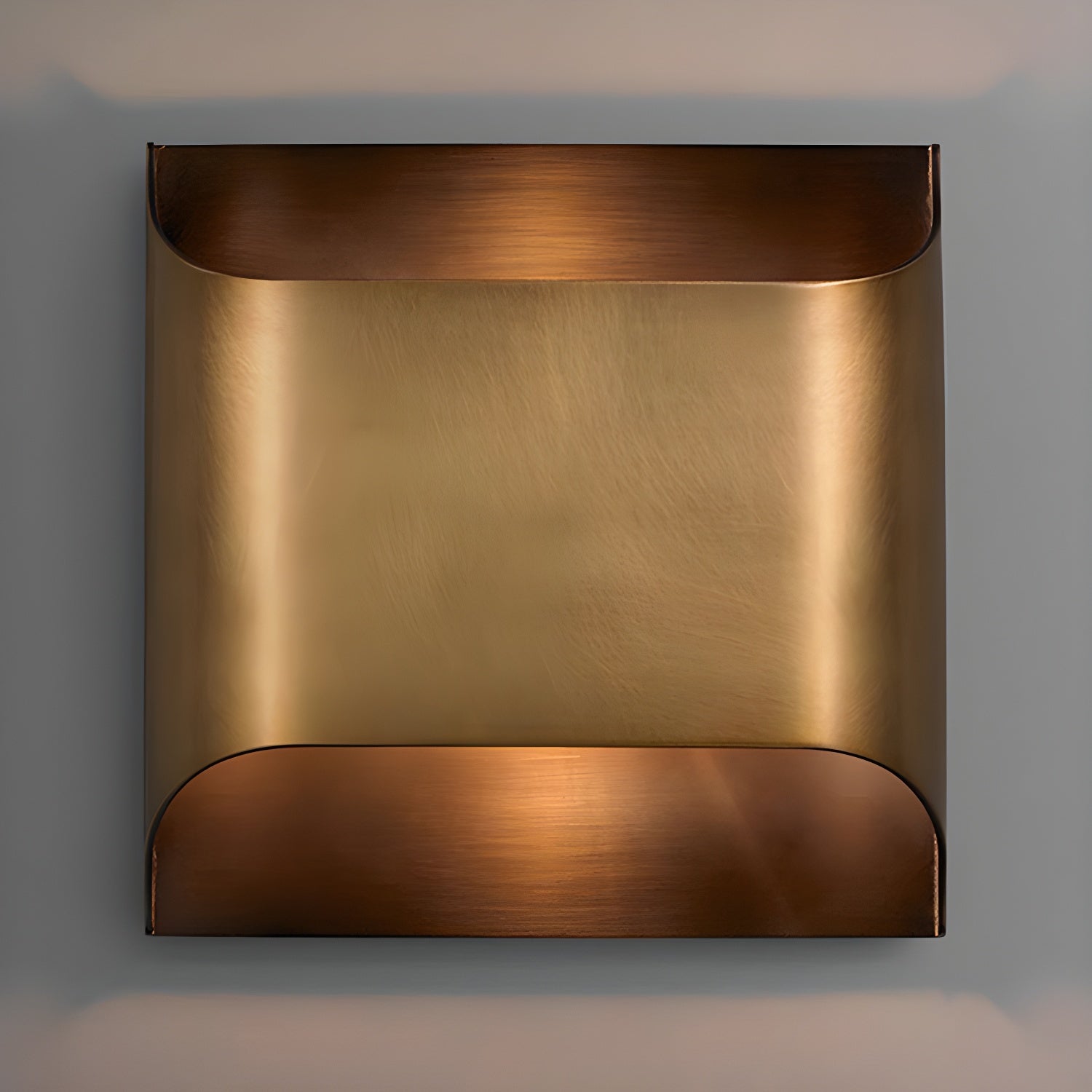 Curved Brass Sconce