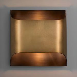 Curved Brass Sconce
