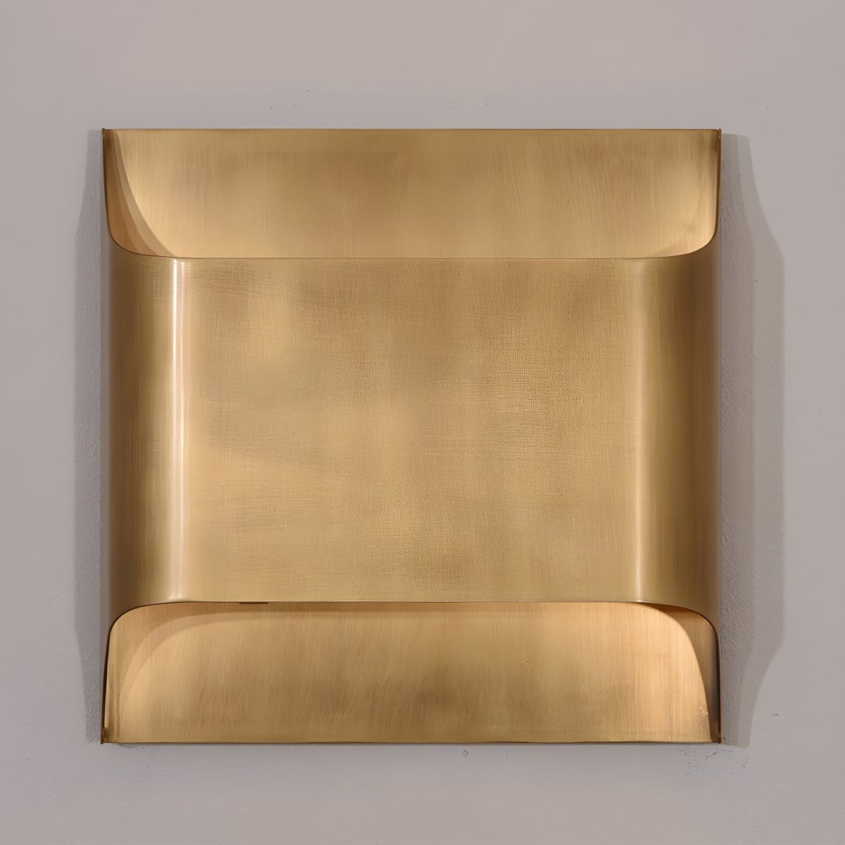 Curved Brass Sconce