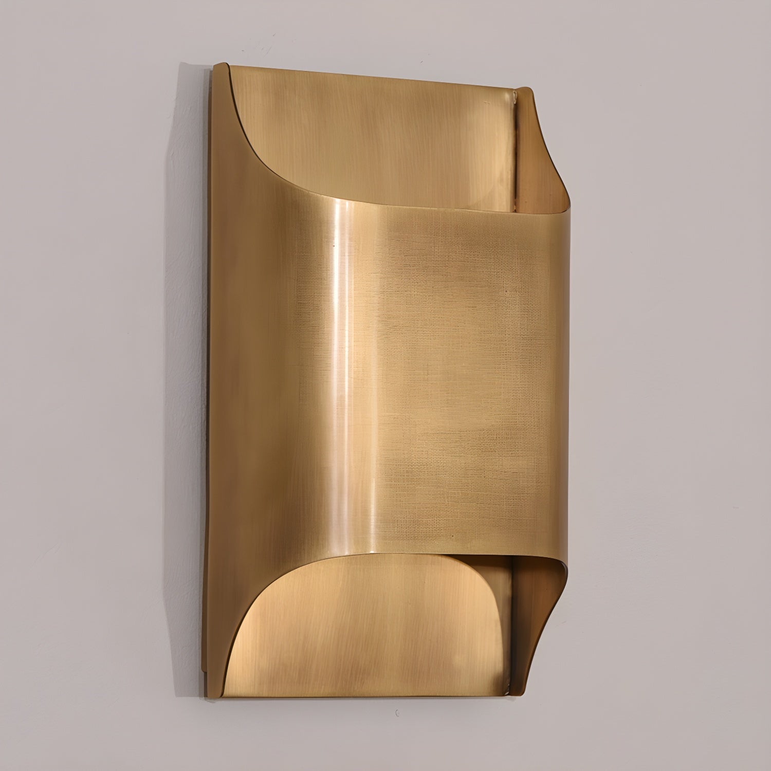 Curved Brass Sconce