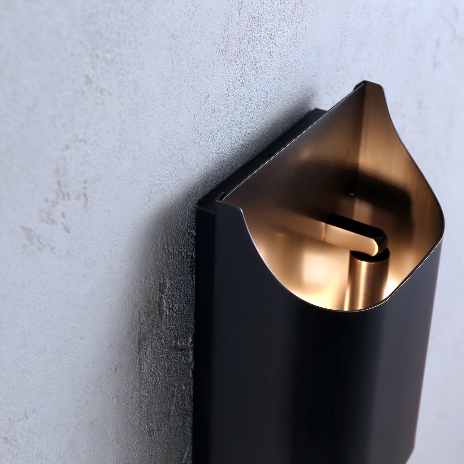 Curved Brass Sconce